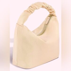 Stoney Clover Lane Cream Ruched Handle Shoulder Bag